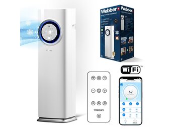 Webber Stille 3-in-1 Mobiele Airconditioner - WiFi en Warmtepomp