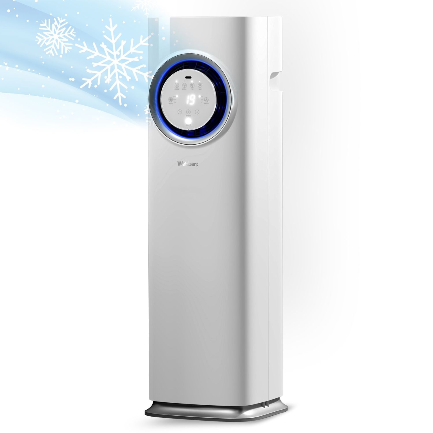 Webber Stille 3-in-1 Mobiele Airconditioner - WiFi en Warmtepomp