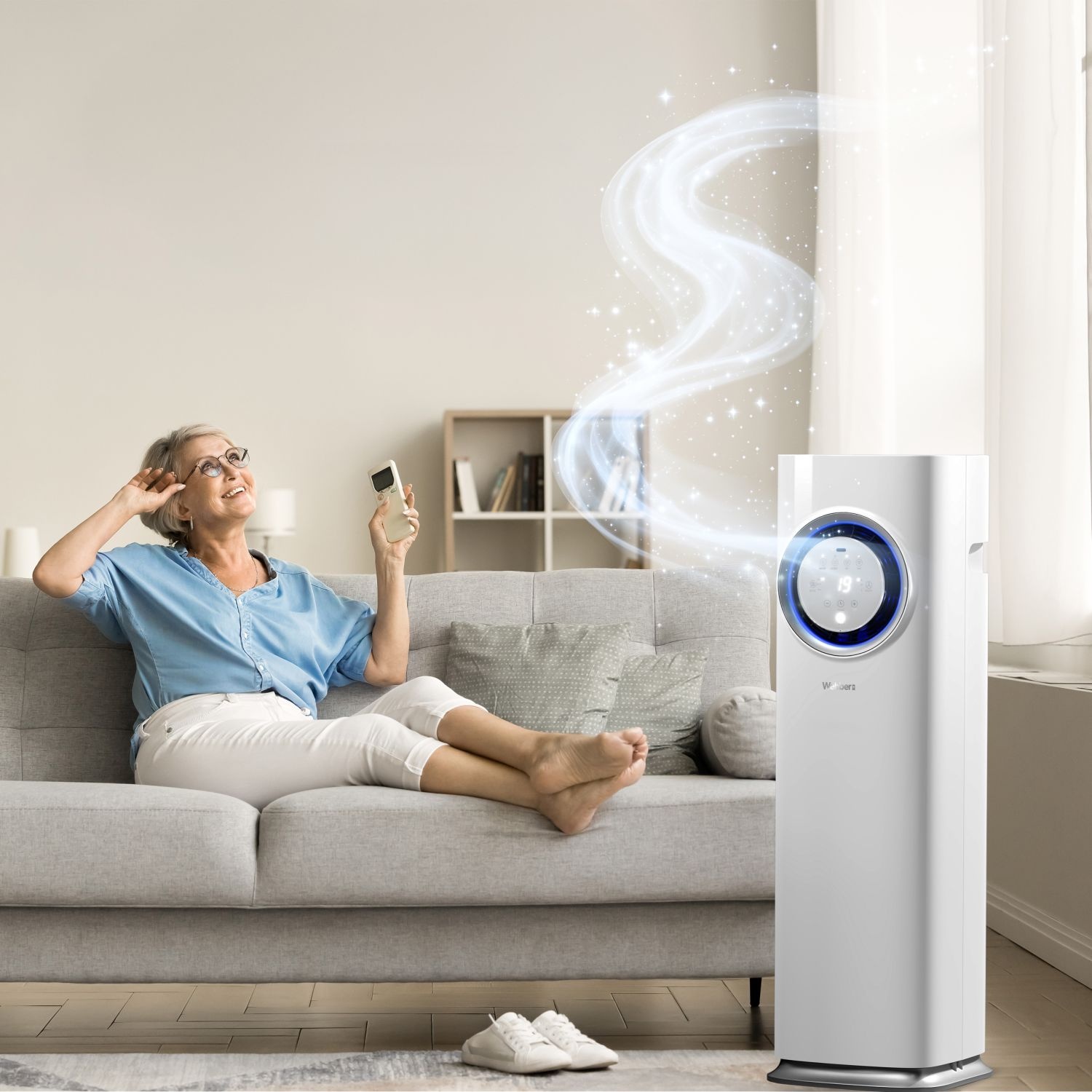 Webber Stille 3-in-1 Mobiele Airconditioner - WiFi en Warmtepomp