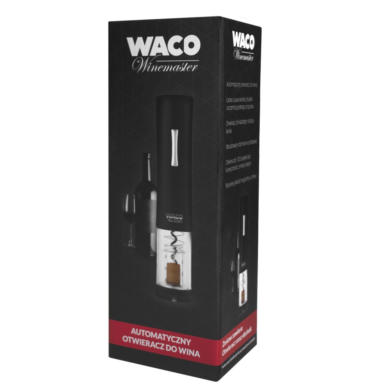 WACO OW4 Automatische Wijnopener - Opent elke fles in 8 seconden
