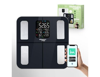 Webber Med Slimme Badkamerweegschaal IF1320C - Met Hartslagmeting