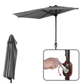 GARDENSELECT Wandparasol 2,7m Grijs - Creëer direct schaduw aan je muur