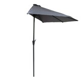 GARDENSELECT Wandparasol 2,7m Grijs - Creëer direct schaduw aan je muur