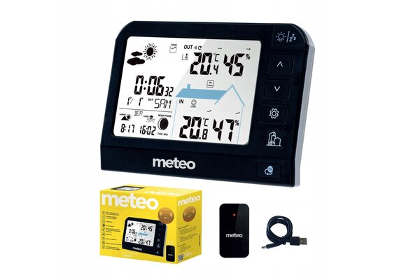 METEO SP204 Weerstation - Met Buitensensor en DCF-Klok