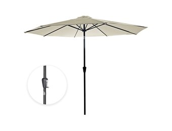 GARDENSELECT Tuinparasol 3m Ecru - Met Zwengel en Kantelfunctie