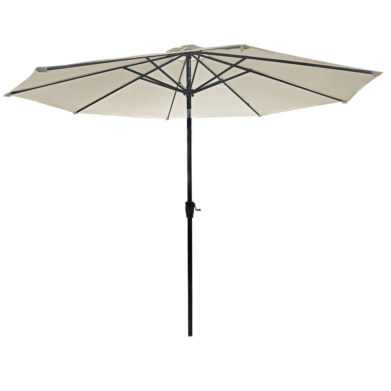 GARDENSELECT Tuinparasol 3m Ecru - Met Zwengel en Kantelfunctie