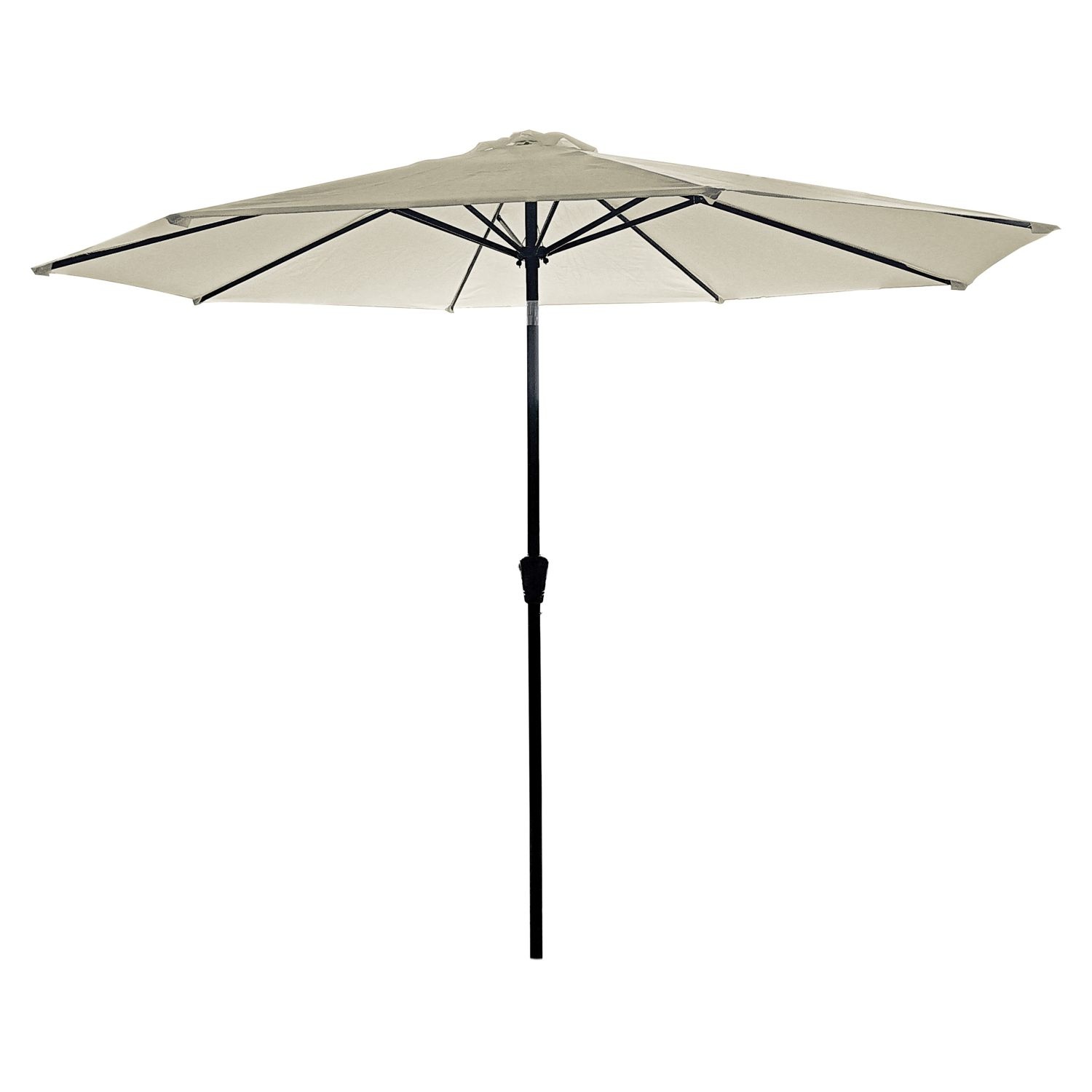GARDENSELECT Tuinparasol 3m Ecru - Met Zwengel en Kantelfunctie