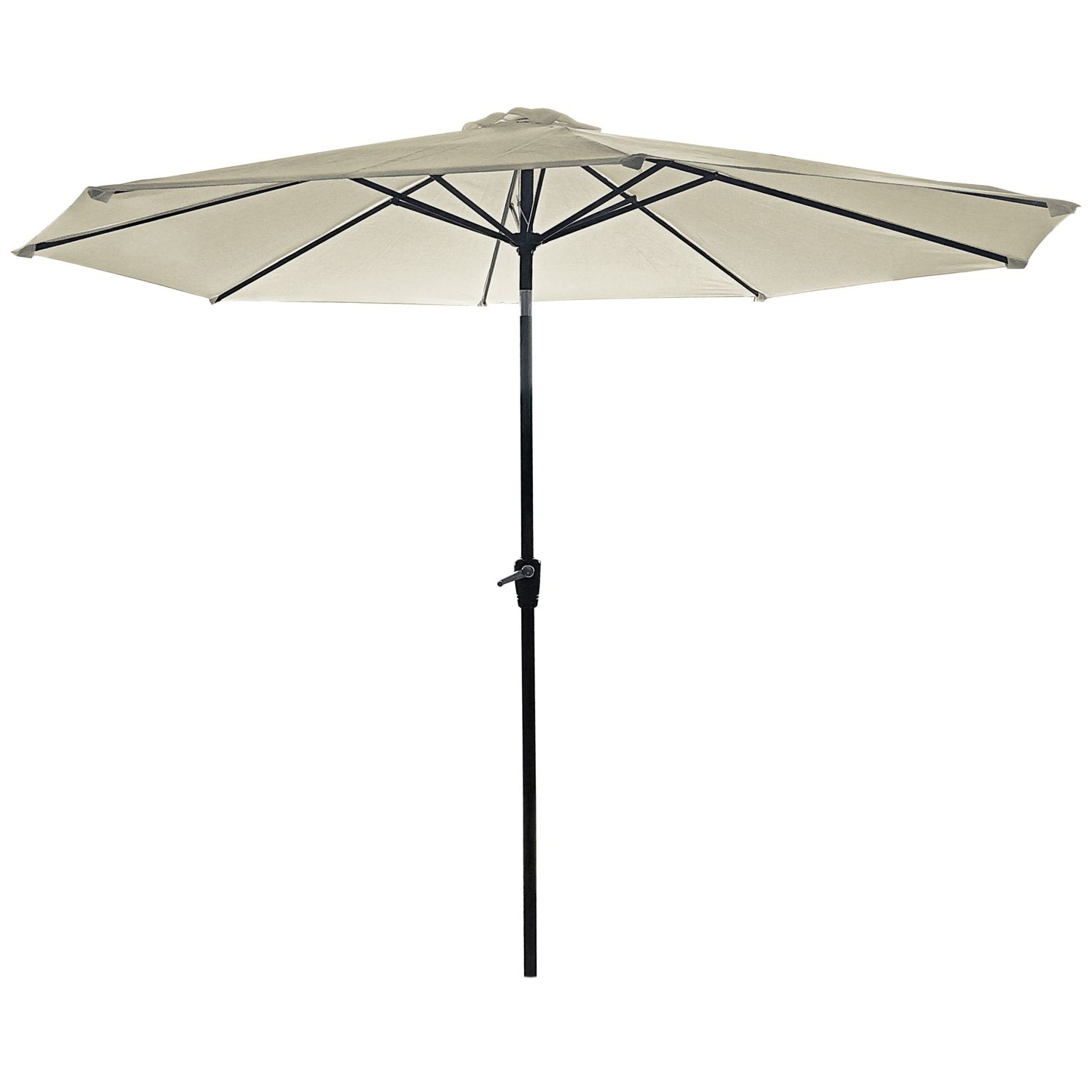 GARDENSELECT Tuinparasol 3m Ecru - Met Zwengel en Kantelfunctie