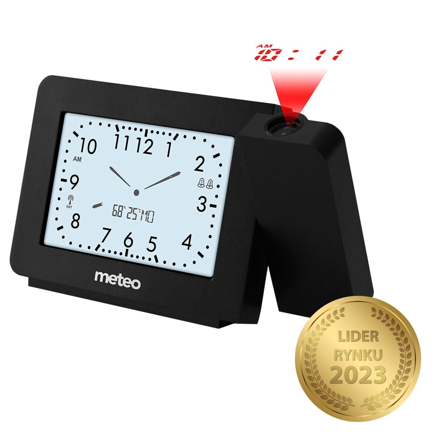 METEO ZP33 Projectiewekker met DCF - Altijd de tijd op je plafond