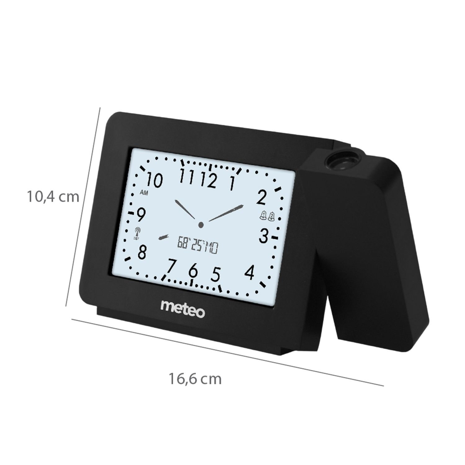 METEO ZP33 Projectiewekker met DCF - Altijd de tijd op je plafond