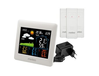 Meteo SP106 Weerstation - Inclusief 3 sensoren voor 4 meetpunten