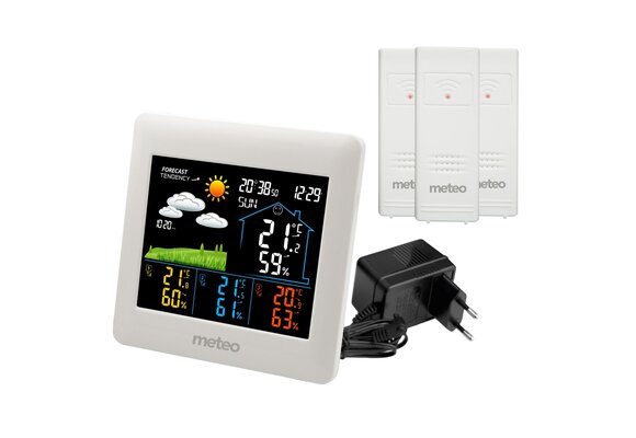 Meteo SP106 Weerstation - Inclusief 3 sensoren voor 4 meetpunten