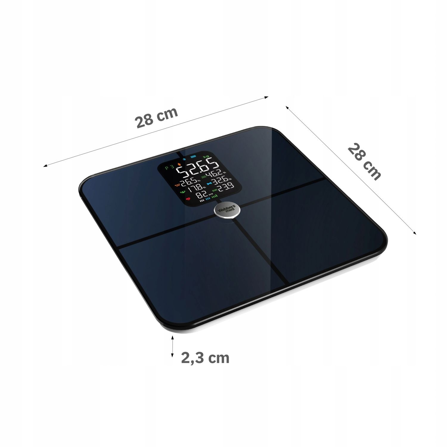 Webber Med Personenweegschaal BONITA IF1321C - Met Hartslagmeting