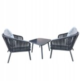 NUFORMA Tuinset - 2 Technorattan Loungefauteuils - Roestvrij Aluminium