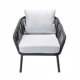 NUFORMA Tuinset - 2 Technorattan Loungefauteuils - Roestvrij Aluminium