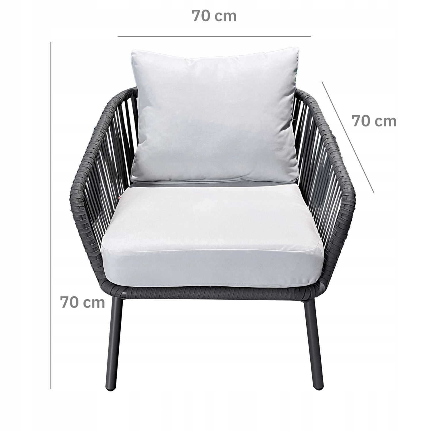 NUFORMA Tuinset - 2 Technorattan Loungefauteuils - Roestvrij Aluminium