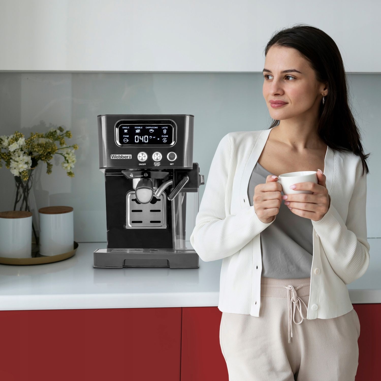 Webber Barista M5 ANDES - Professionele Espressomachine 15 Bar