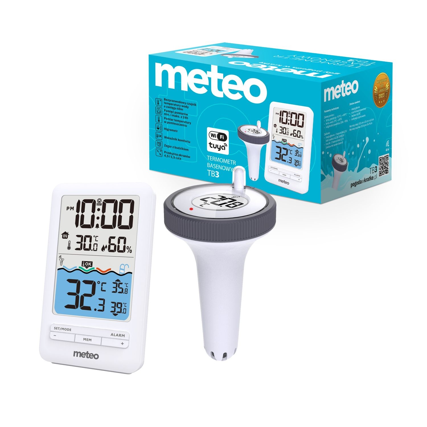 METEO TB3 Zwembadthermometer - WiFi Weerstation met App-besturing