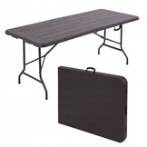 AGD SELECT Cateringtafel 180 cm - Inklapbare tuintafel bruin