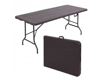 AGD SELECT Cateringtafel 180 cm - Inklapbare tuintafel bruin