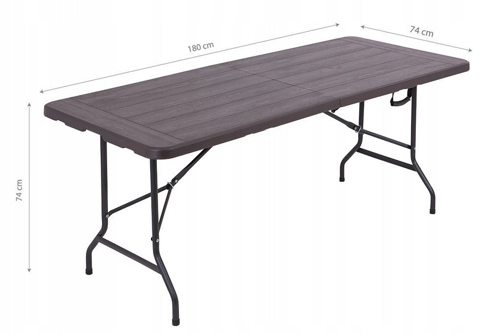 AGD SELECT Cateringtafel 180 cm - Inklapbare tuintafel bruin