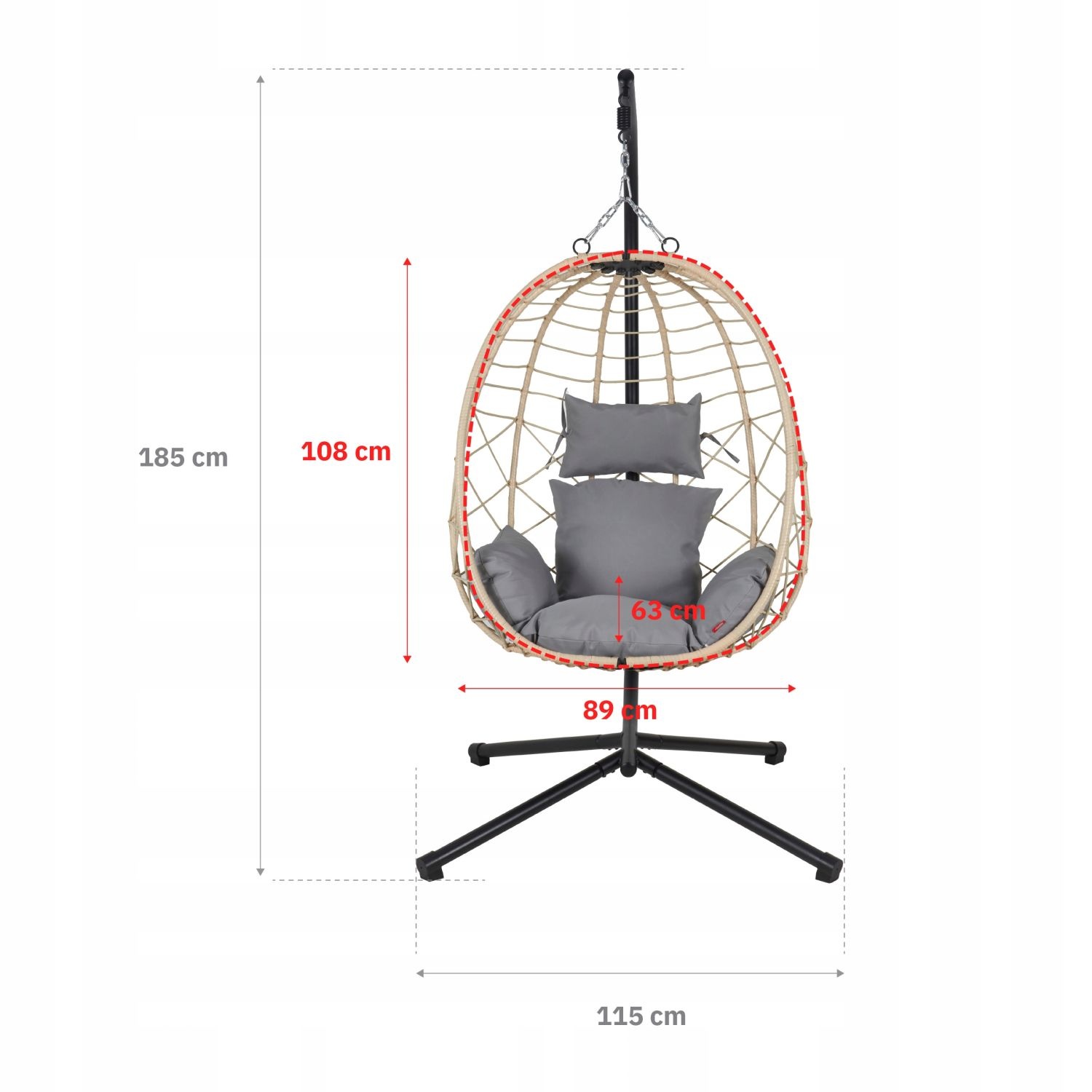 NUFORMA CITY Hangstoel Cocon - Luxe relaxstoel voor binnen en buiten