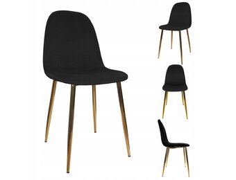 NUFORMA Stoel Salerno - Stijlvol Velours met Hoog Zitcomfort