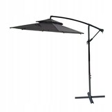 GARDENSELECT Zweefparasol 2,7 m - Kantelbaar & Stevig Grijs