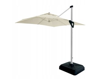 GARDENSELECT Zweefparasol XXXL VADA Ecru - 360° Draaibaar - 3m