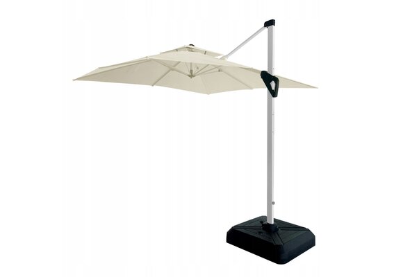 GARDENSELECT Zweefparasol XXXL VADA Ecru - 360° Draaibaar - 3m