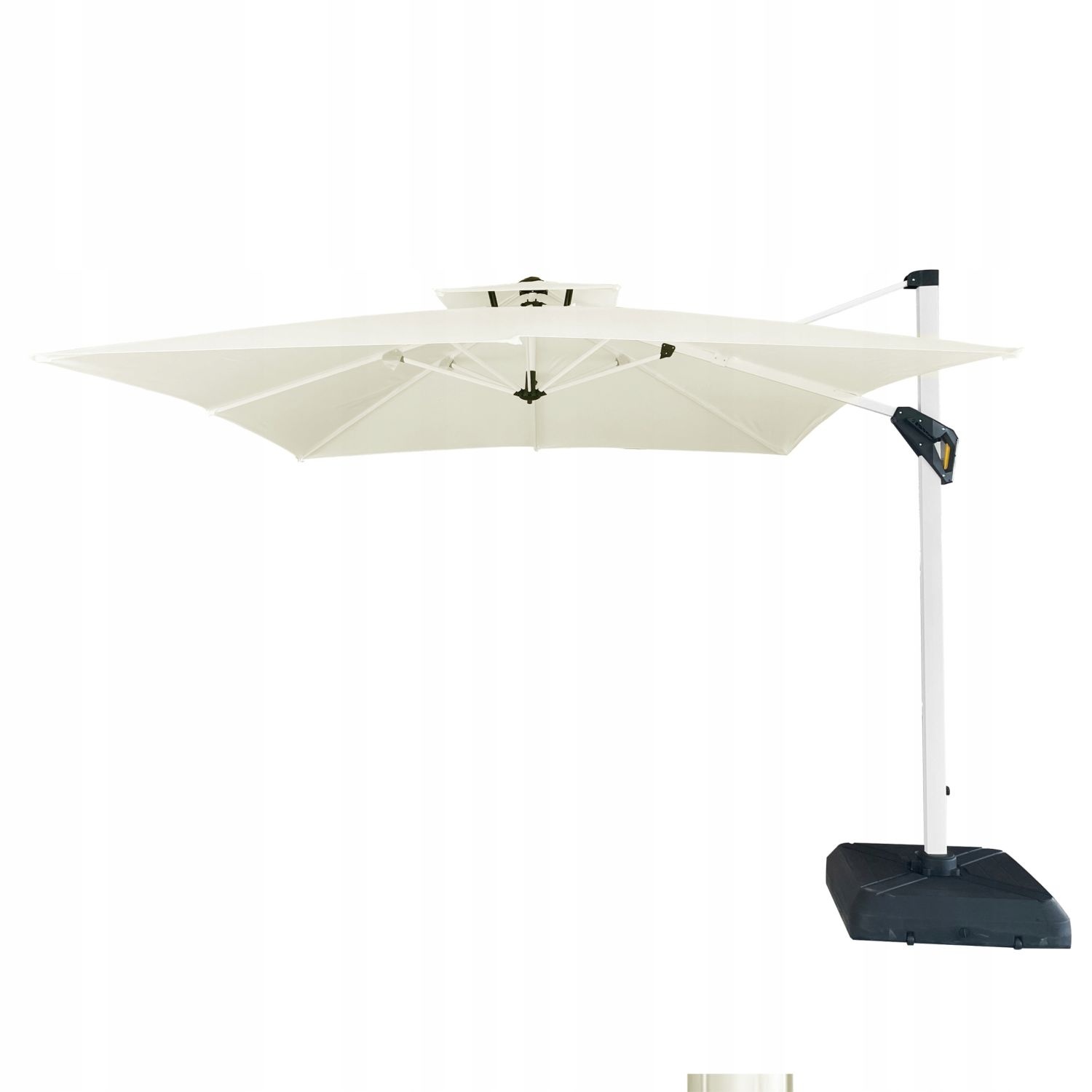 GARDENSELECT Zweefparasol XXXL VADA Ecru - 360° Draaibaar - 3m
