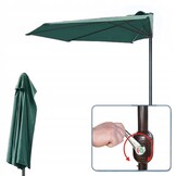 GARDENSELECT Wandparasol 2,7m - Ruime schaduw met handige zwengel