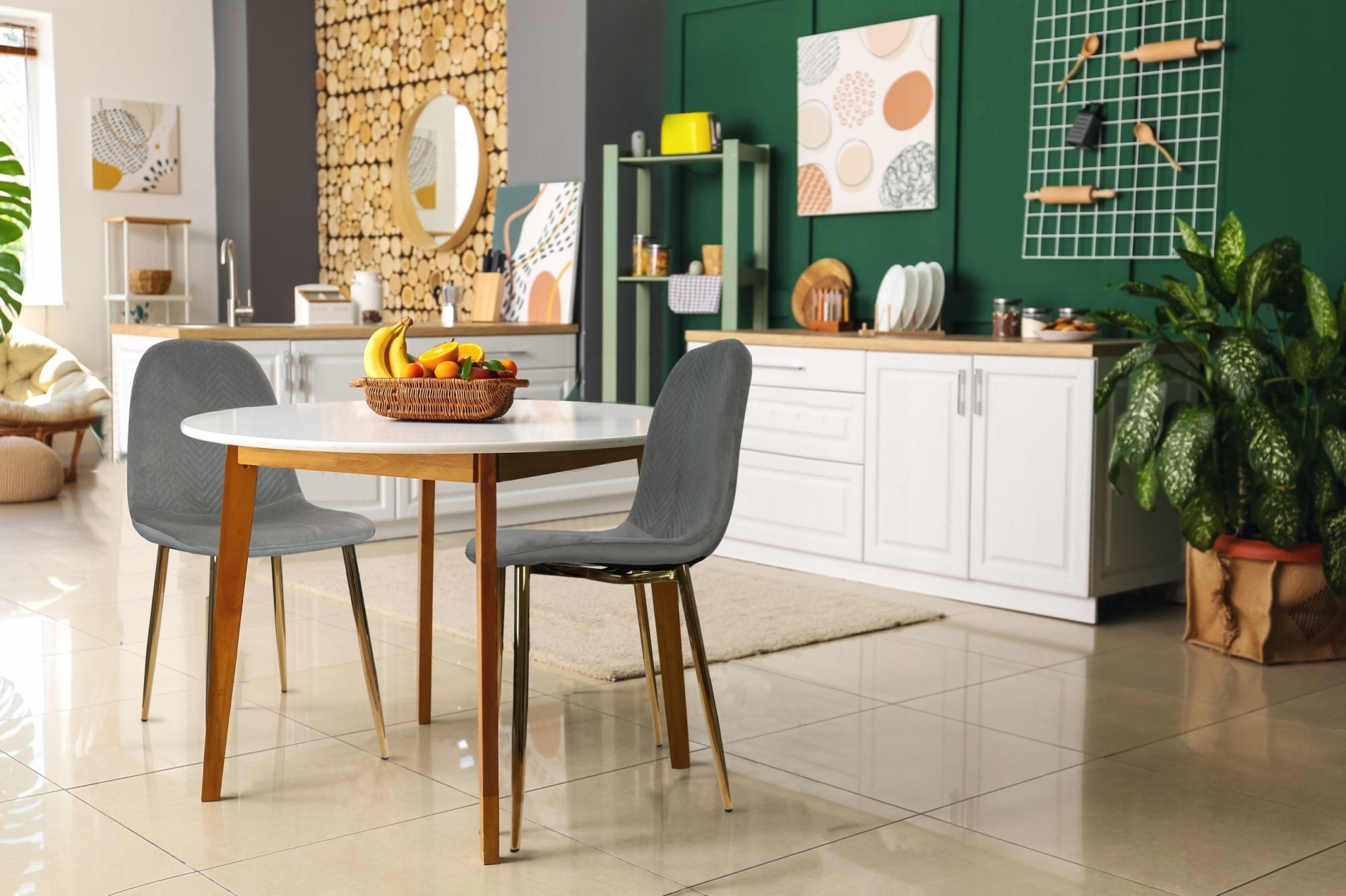 NUFORMA Salerno gestoffeerde stoel - ergonomisch velours comfort