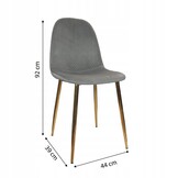 NUFORMA Salerno gestoffeerde stoel - ergonomisch velours comfort