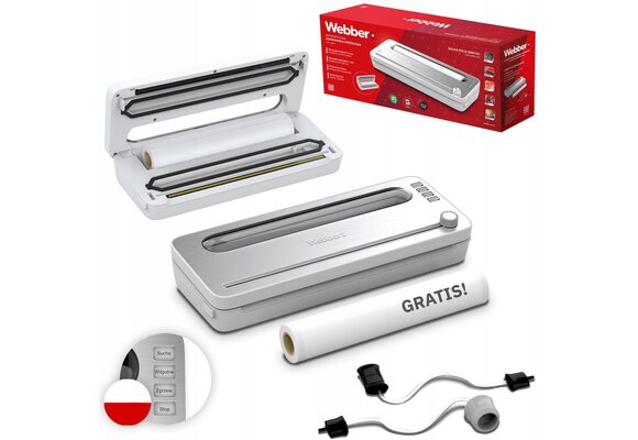 WEBBER Vacumeermachine V104B - Compact design met ingebouwd afsnijmes