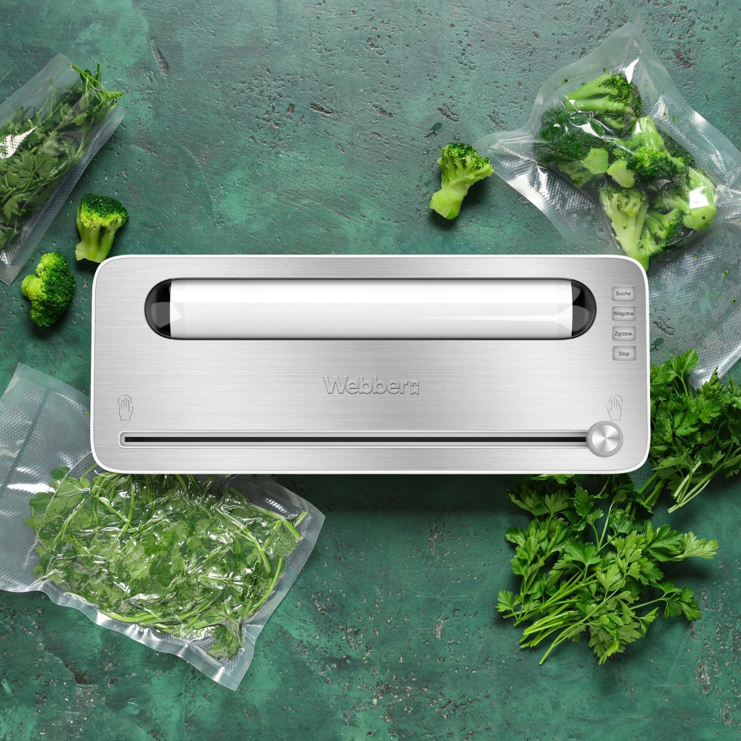 WEBBER Vacumeermachine V104B - Compact design met ingebouwd afsnijmes