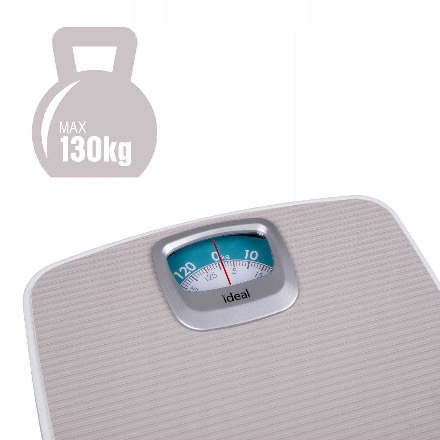 IDEAL Mechanische badkamerweegschaal IZ9202 - Werkt altijd zonder batterijen