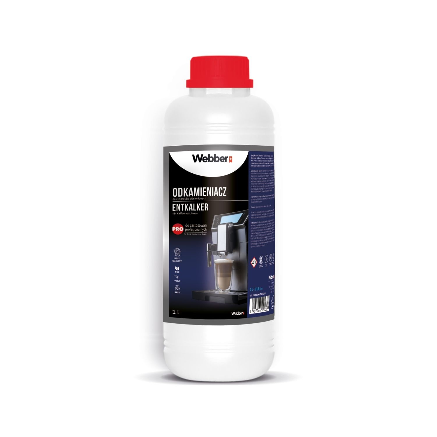 Webber Ontkalker voor Espressomachines 1L - Voor 12 Ontkalkingscycli