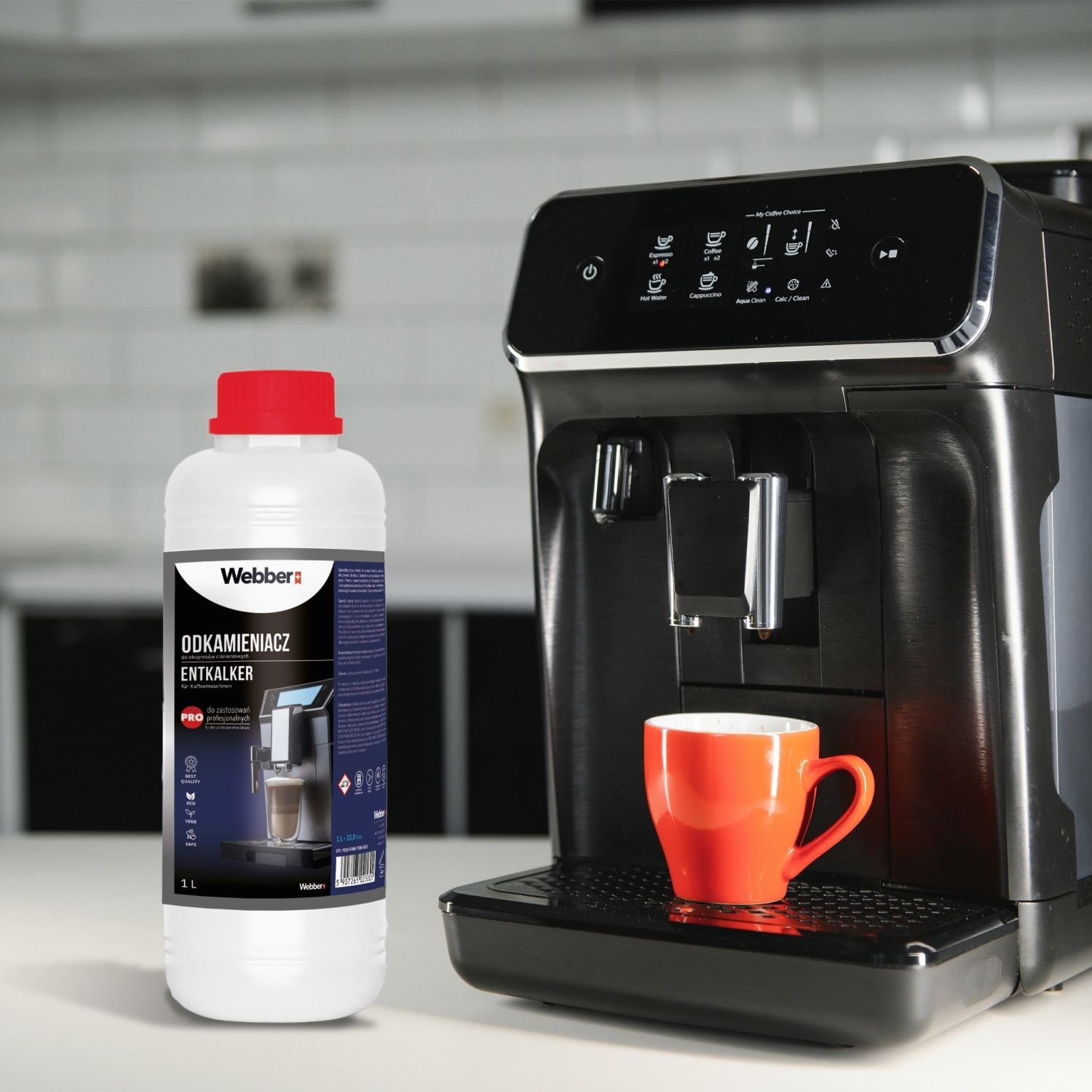 Webber Ontkalker voor Espressomachines 1L - Voor 12 Ontkalkingscycli