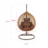 NUFORMA Hangstoel Cornino - Comfortabele Ei-stoel voor Binnen en Buiten