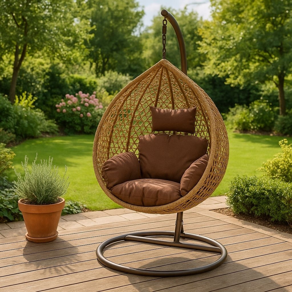 NUFORMA Hangstoel Cornino - Comfortabele Ei-stoel voor Binnen en Buiten