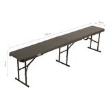 NUFORMA Opvouwbare Cateringbank 183 cm - Compact en weerbestendig