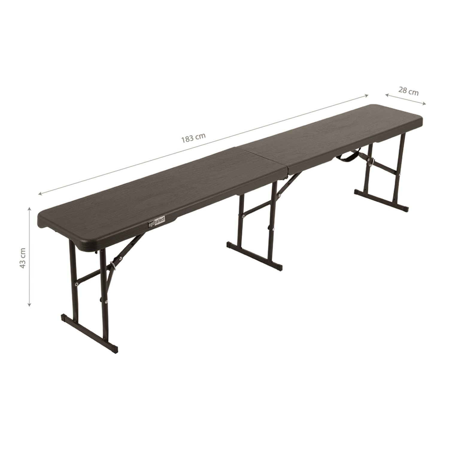 NUFORMA Opvouwbare Cateringbank 183 cm - Compact en weerbestendig