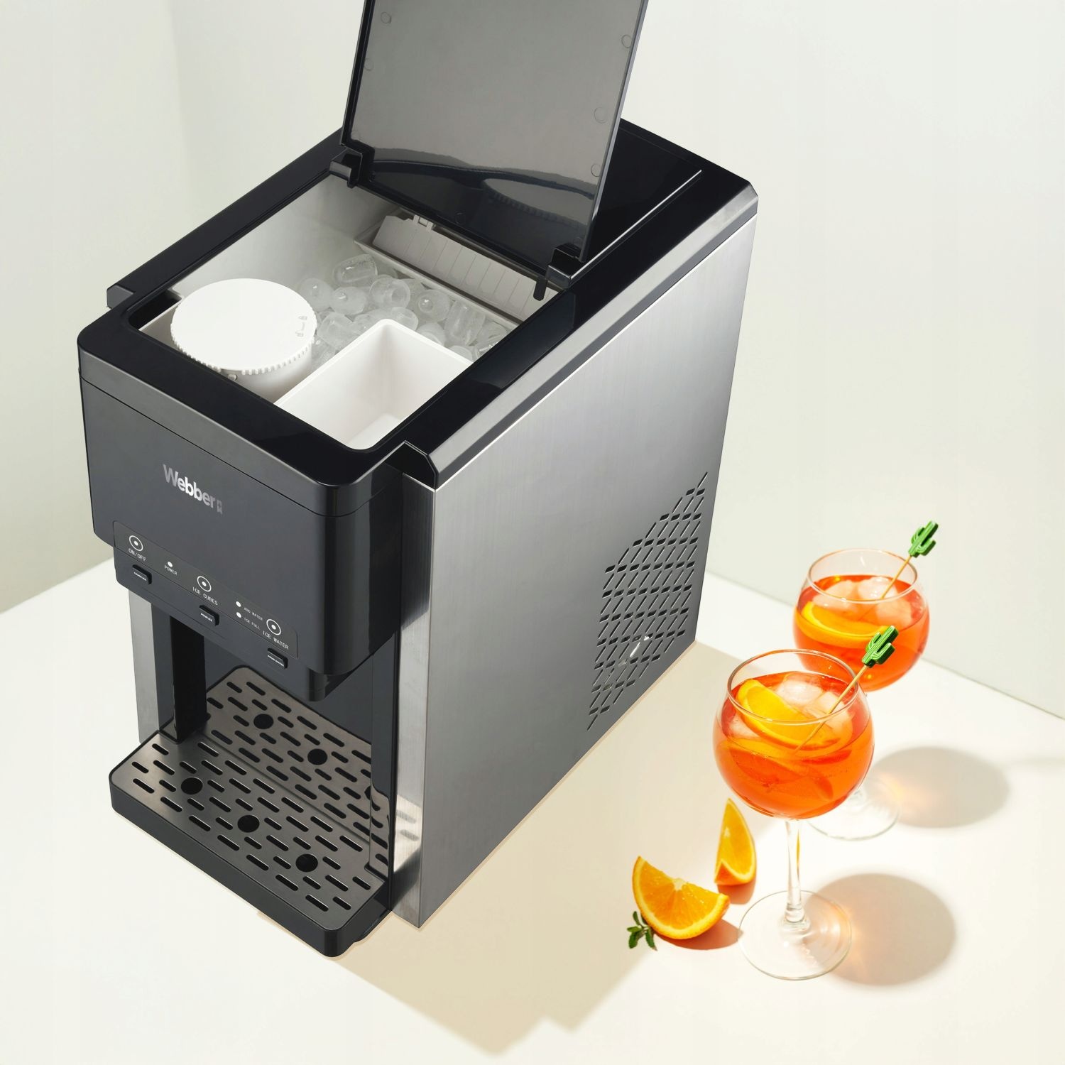 WEBBER IJsblokjesmachine 3-in-1 - Waterdispenser en IJscrusher