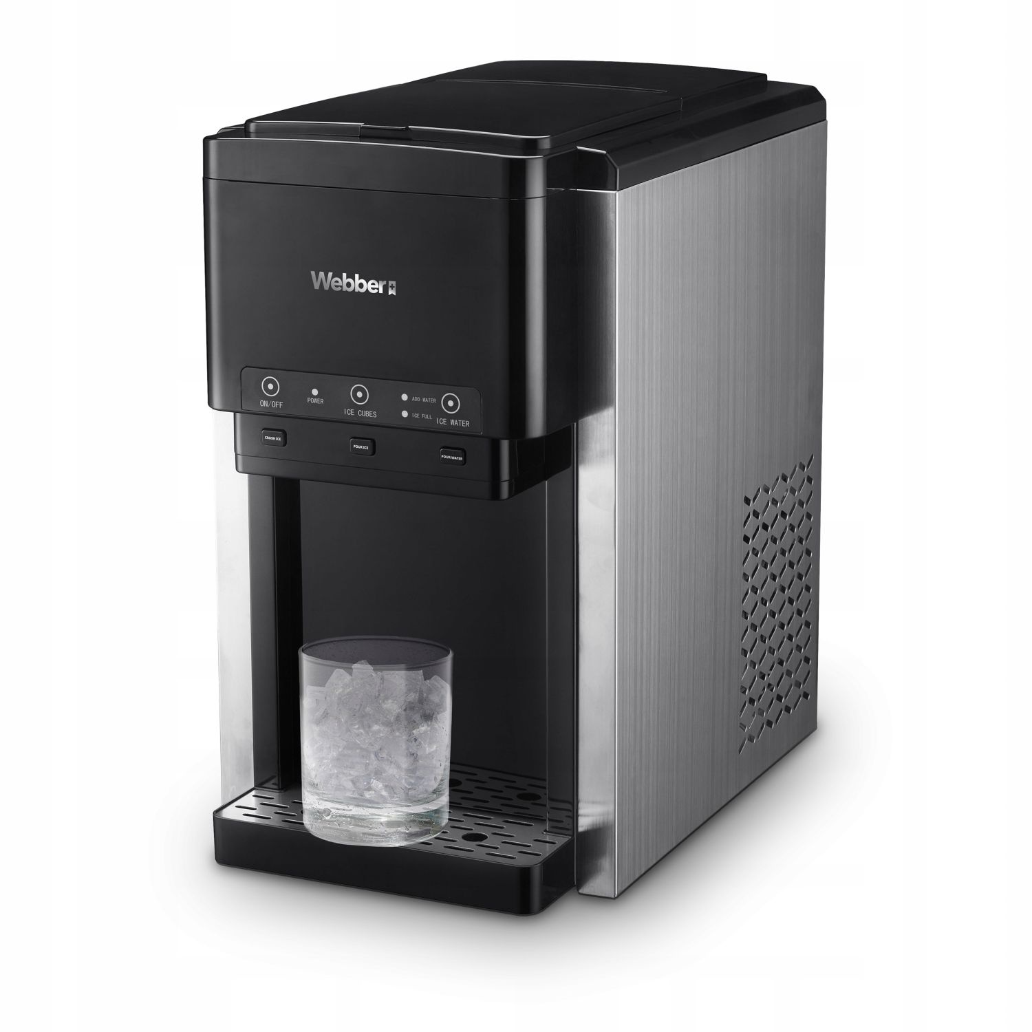 WEBBER IJsblokjesmachine 3-in-1 - Waterdispenser en IJscrusher