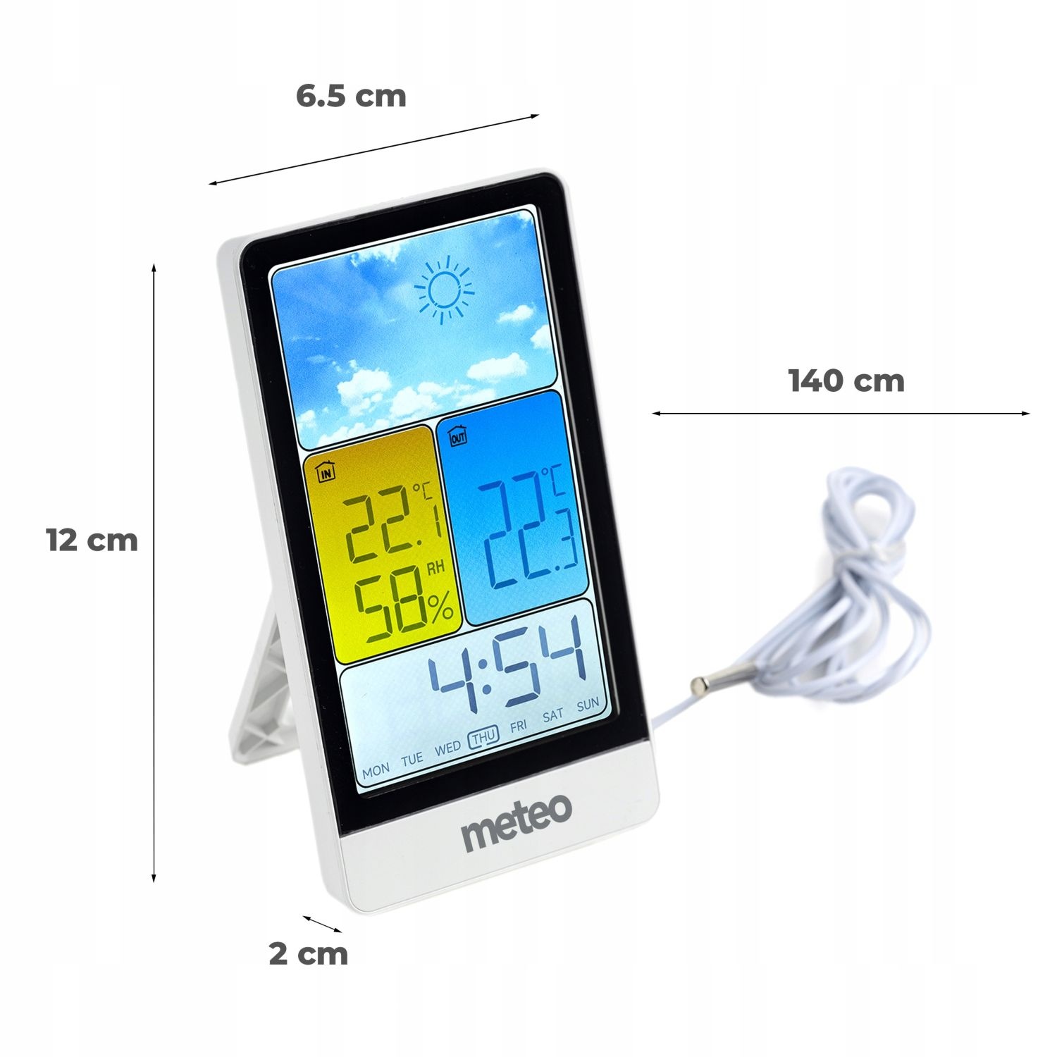 METEO Weerstation SP112 - Nauwkeurige temperatuur en tijd