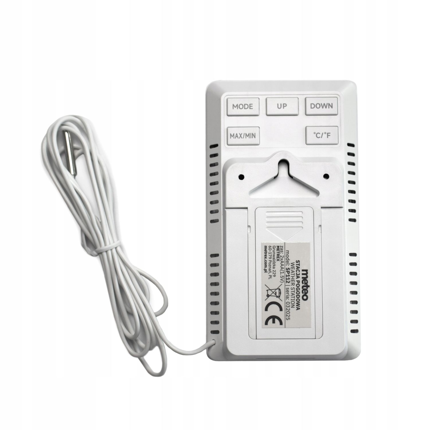 METEO Weerstation SP112 - Nauwkeurige temperatuur en tijd