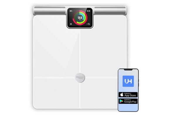 Webber Med SIENA PS636 Slimme Weegschaal - Analyse van 57 Parameters