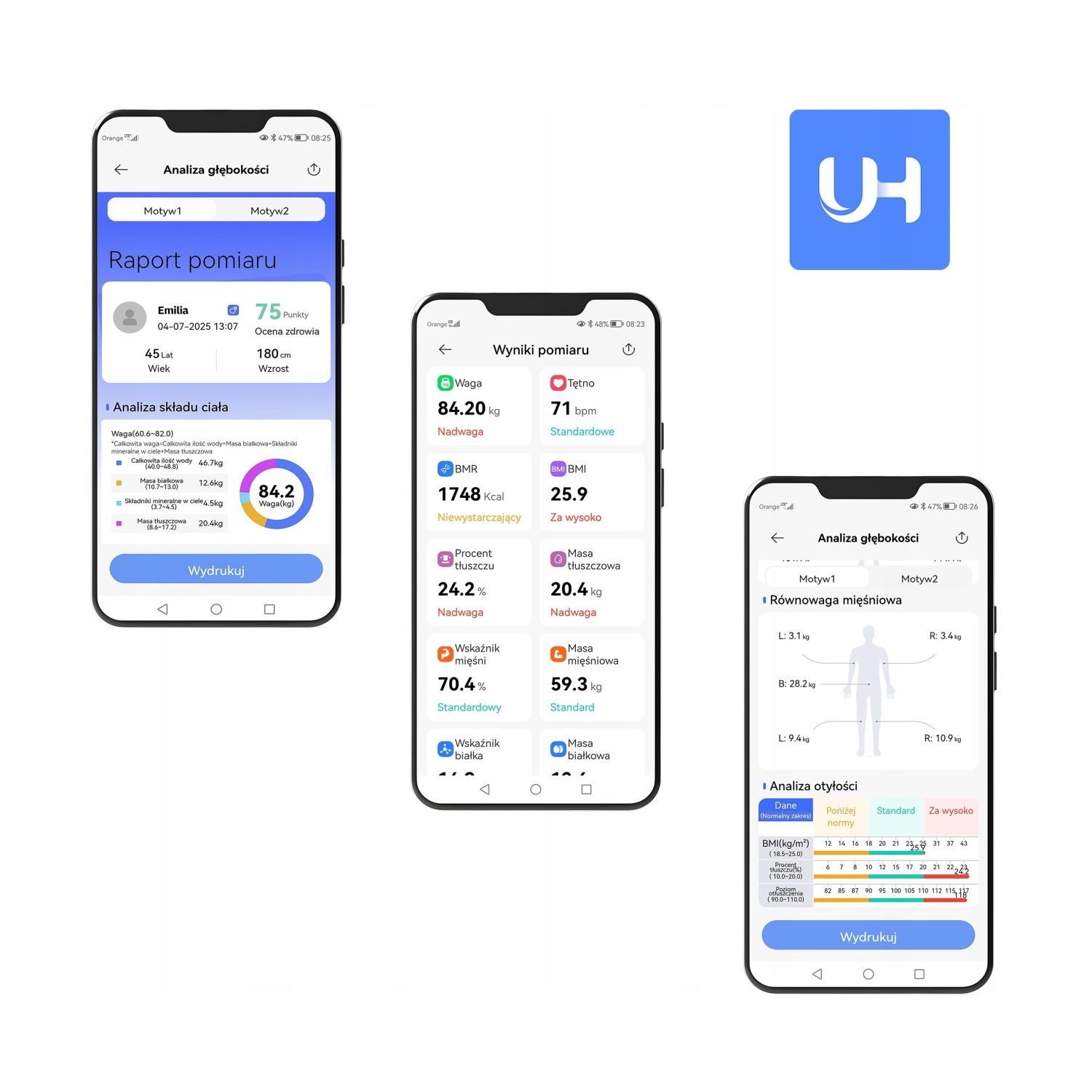 Webber Med SIENA PS636 Slimme Weegschaal - Analyse van 57 Parameters
