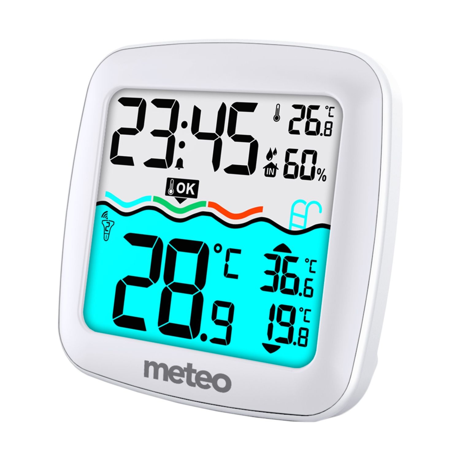 METEO TB2 Zwembadthermometer & Weerstation - 60m Draadloos